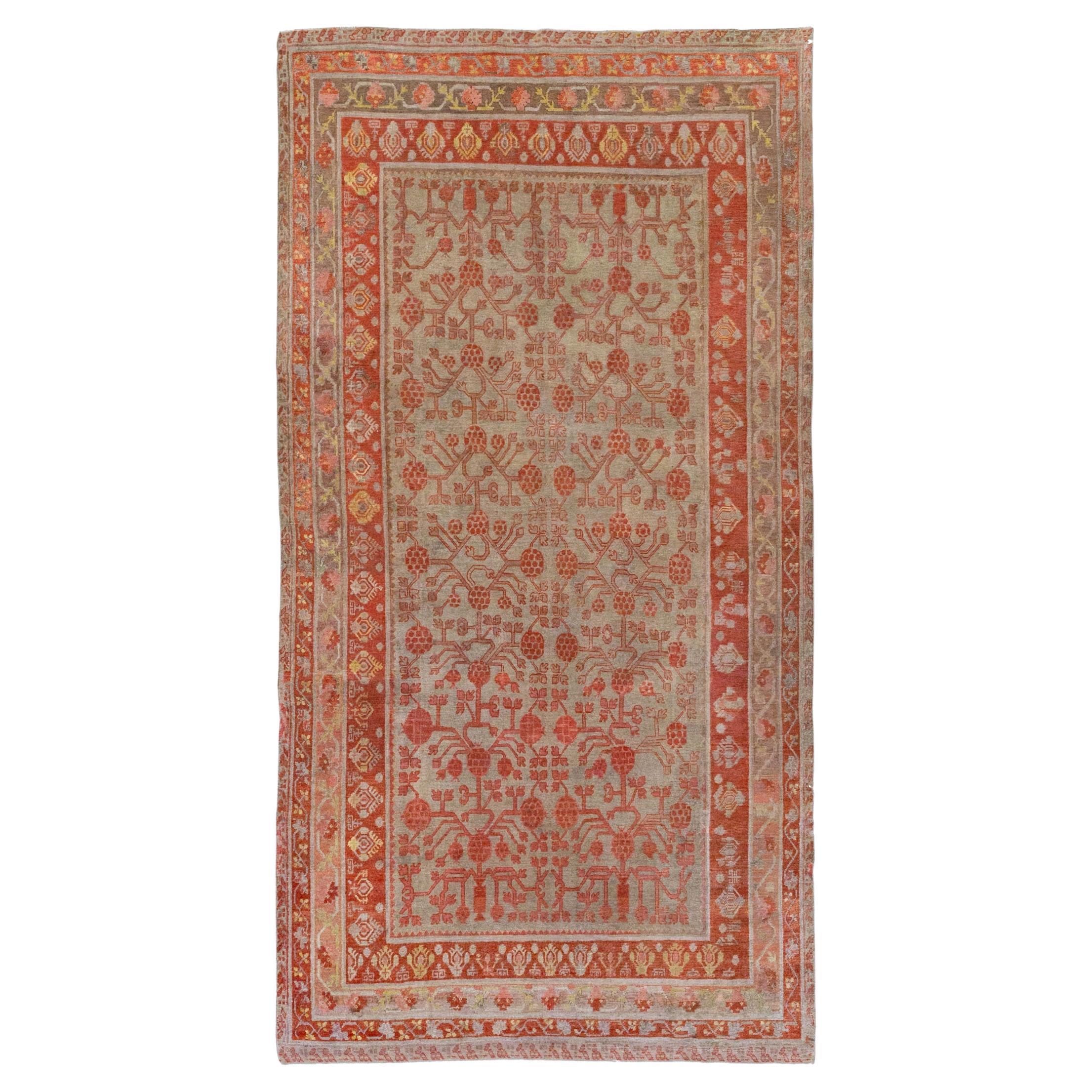 Galerie Shabab Collection Early 20th Century East Turkestan Khotan Gallery Rug