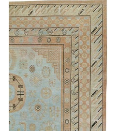 Galerie Shabab Collection Early 20th Century East Turkestan Khotan Large Carpet