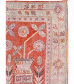 Galerie Shabab Collection Early 20th Century East Turkestan Khotan Pictorial Rug
