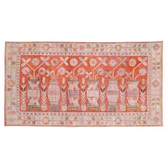 Galerie Shabab Collection Early 20th Century East Turkestan Khotan Pictorial Rug