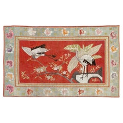 Galerie Shabab Collection Early 20th Century East Turkestan Khotan Pictorial Rug