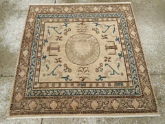 Galerie Shabab Collection Early 20th Century East Turkestan Khotan Square Rug