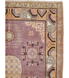 Galerie Shabab Collection Early 20th Century East Turkestan Khotan Square Rug