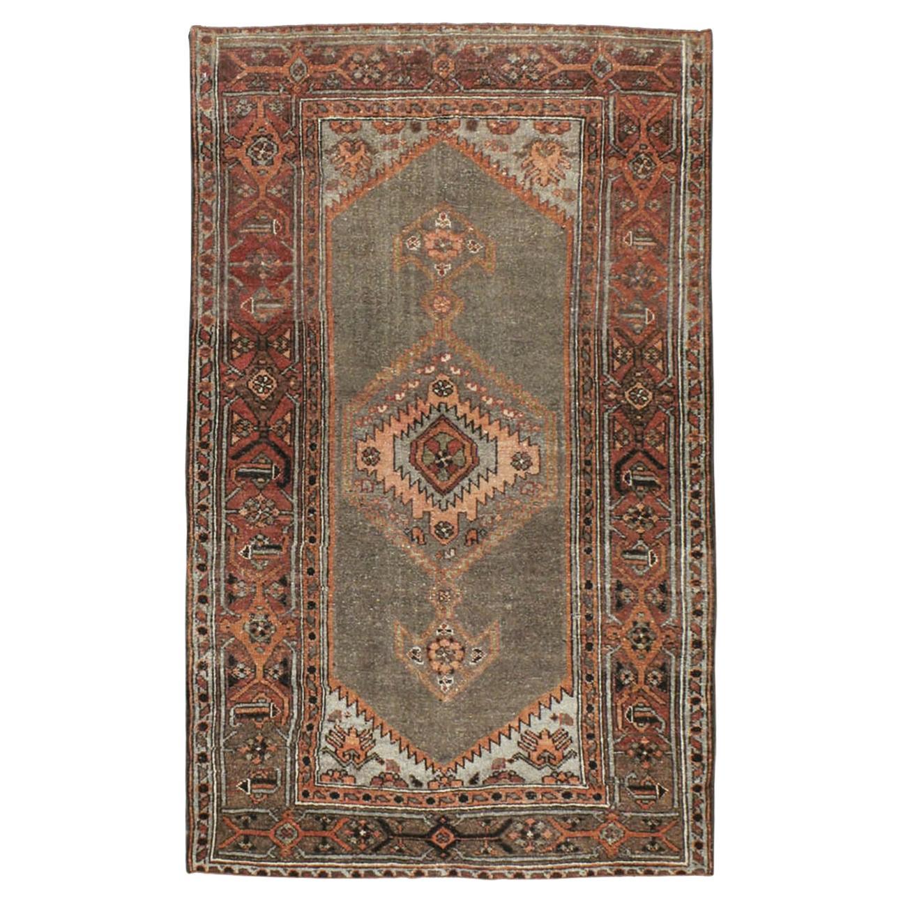Galerie Shabab Collection Early 20th Century Persian Kurdish Throw Rug For Sale