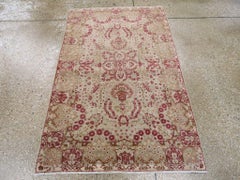 Galerie Shabab Collection Early 20th Century Persian Lavar Kerman Throw Rug
