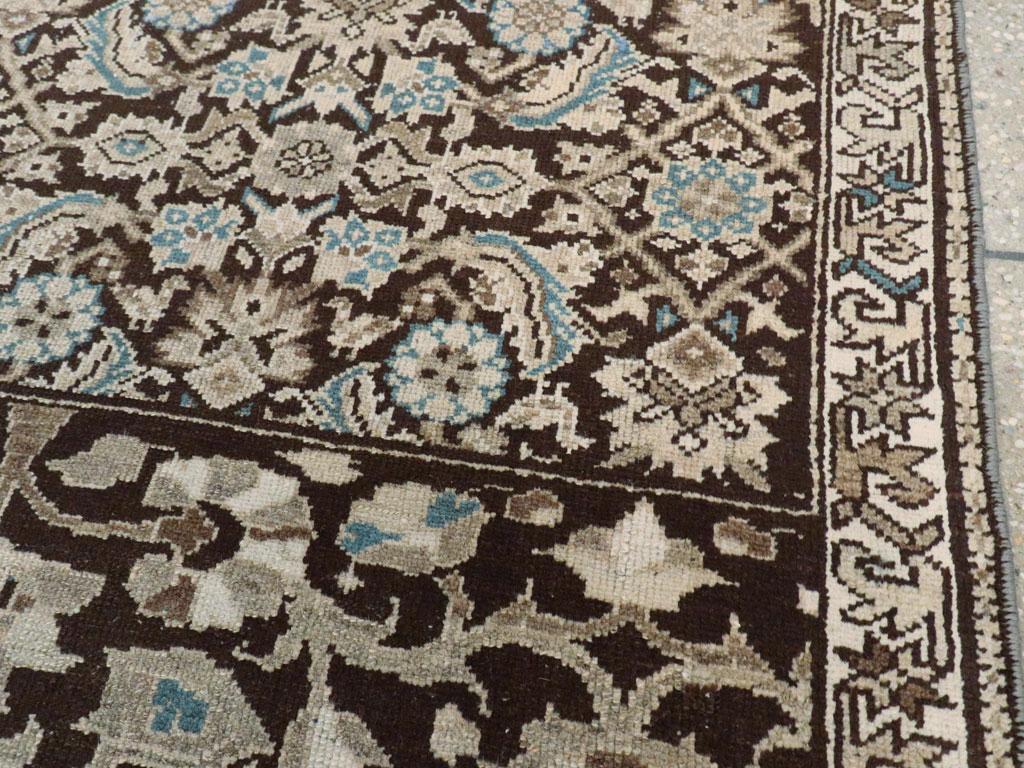 Hand-Knotted Galerie Shabab Collection Early 20th Century Persian Malayer Sampler Rug For Sale