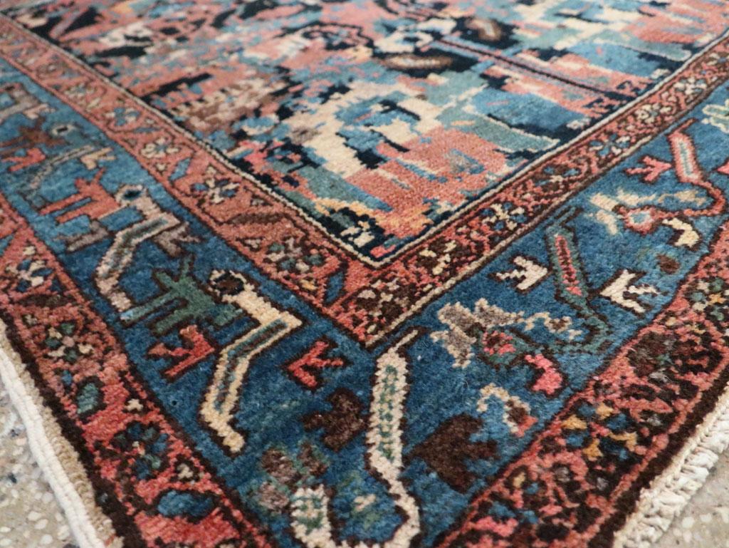 Laine Galerie Shabab Collection début 20ème siècle Perse Malayer Square Throw Rug en vente