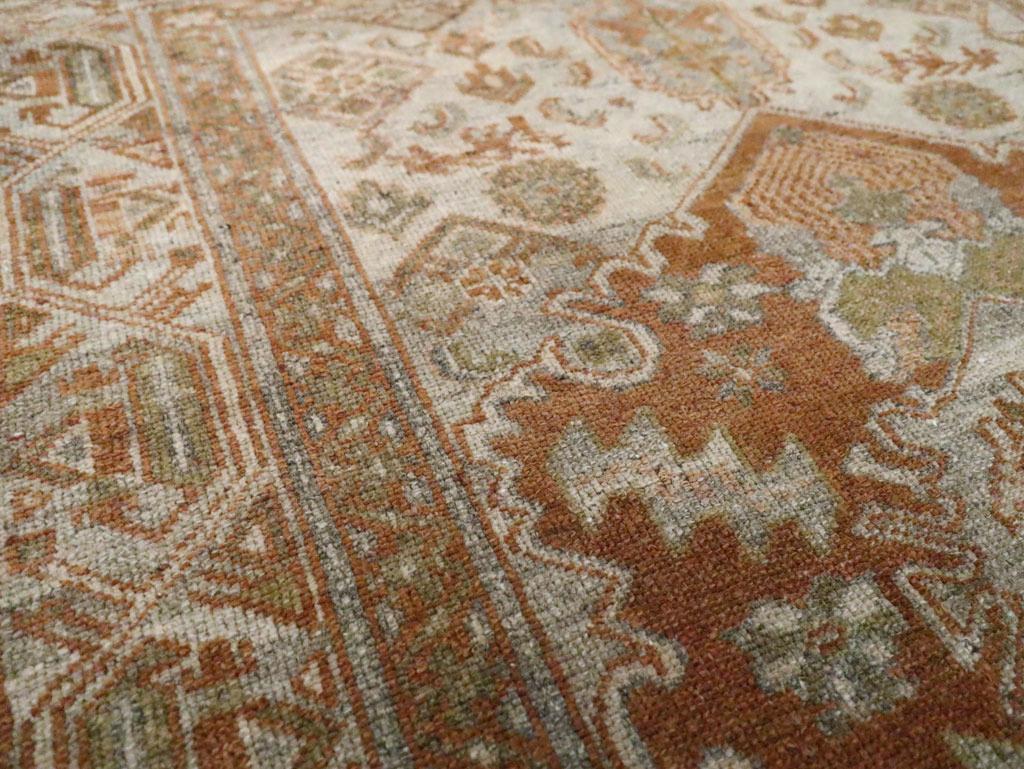 Noué à la main Collection Shabab Collection du début du 20e siècle Perse Malayer Tapis de plaid en vente