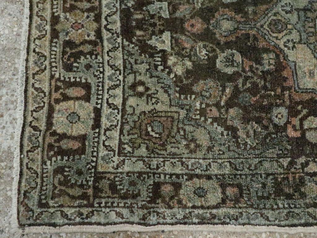 Galerie Shabab Collection Early 20th Century Persian Malayer Throw Rug im Zustand „Hervorragend“ im Angebot in New York, NY