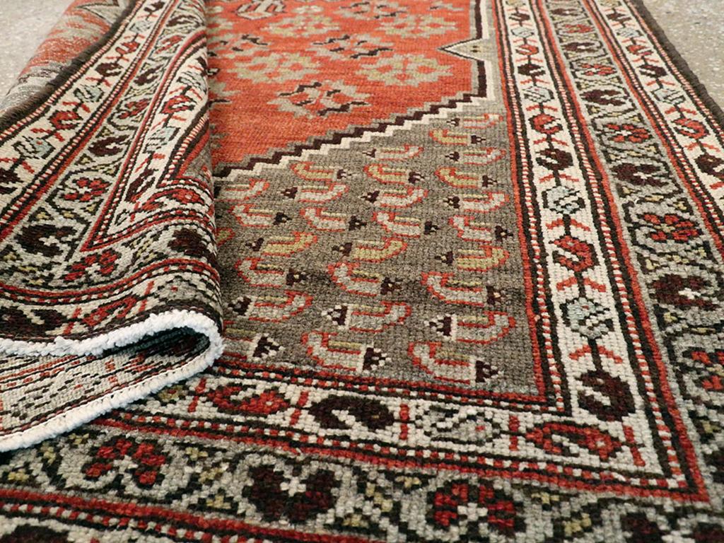 Laine Collection Shabab Collection du début du 20e siècle Perse Malayer Tapis de plaid en vente