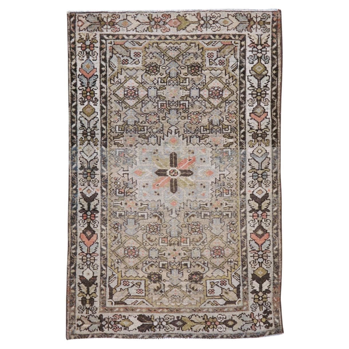 Galerie Shabab Collection Early 20th Century Persian Malayer Throw Rug