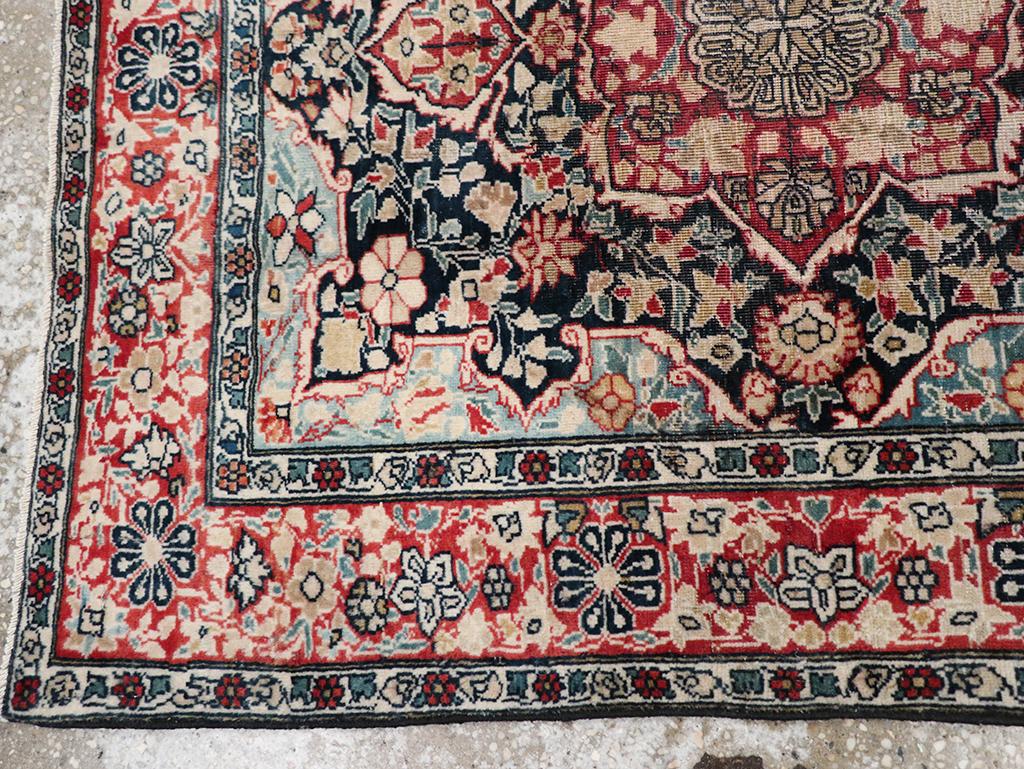 Galerie Shabab Collection Frühes 20. Jahrhundert Persischer Mohtasham Kashan Teppich im Zustand „Hervorragend“ im Angebot in New York, NY