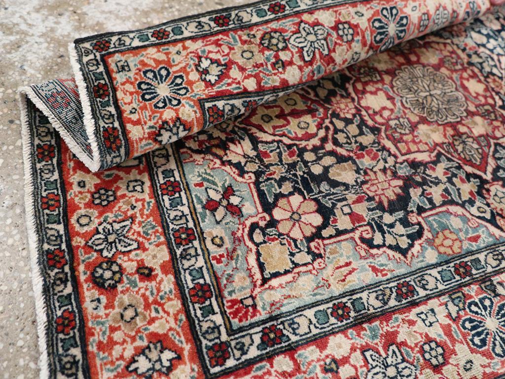Galerie Shabab Collection Frühes 20. Jahrhundert Persischer Mohtasham Kashan Teppich im Angebot 2