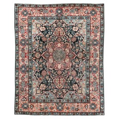 Galerie Shabab Collection Frühes 20. Jahrhundert Persischer Mohtasham Kashan Teppich