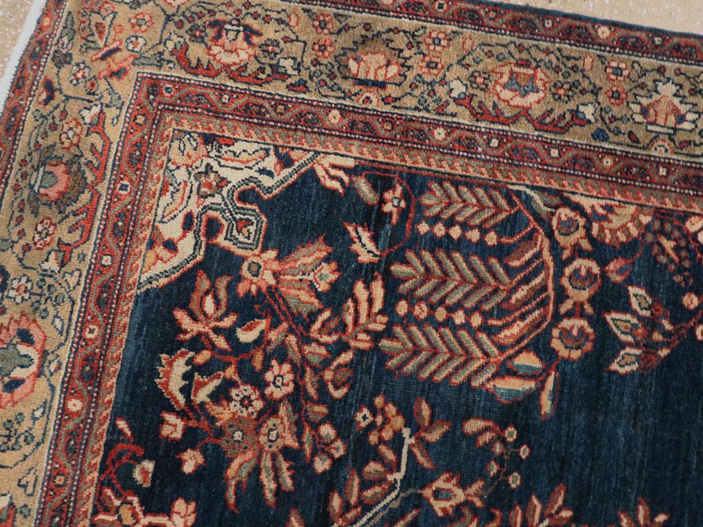 Hand-Knotted Galerie Shabab Collection Early 20th Century Persian Sarouk Fereghan Accent Rug For Sale