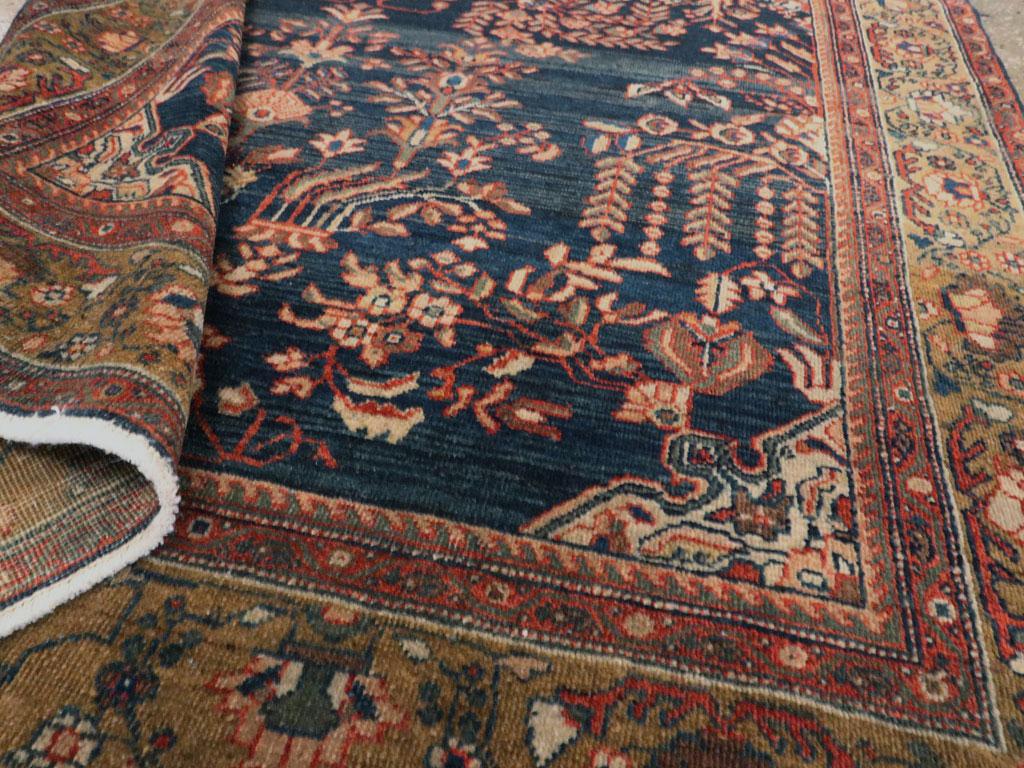 Wool Galerie Shabab Collection Early 20th Century Persian Sarouk Fereghan Accent Rug For Sale