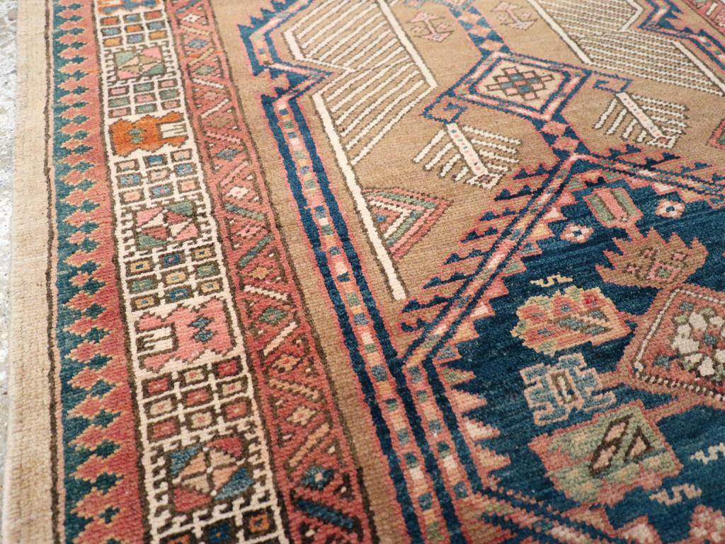 Rustic Galerie Shabab Collection Early 20th Century Persian Serab Rug For Sale