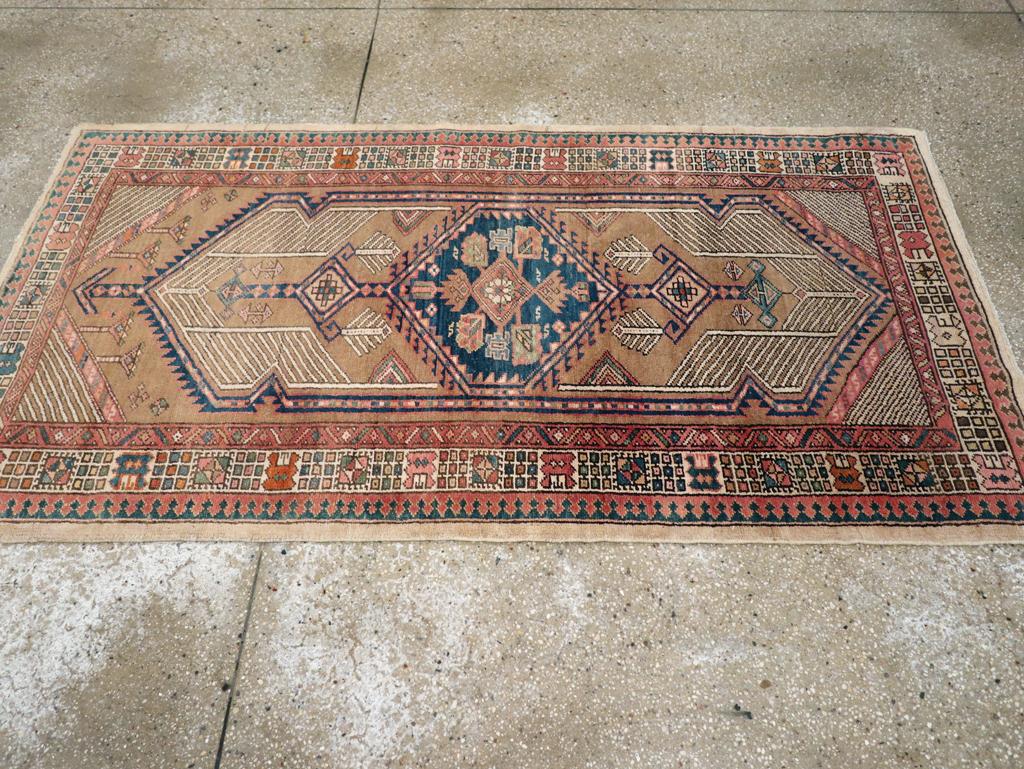 Hand-Knotted Galerie Shabab Collection Early 20th Century Persian Serab Rug For Sale