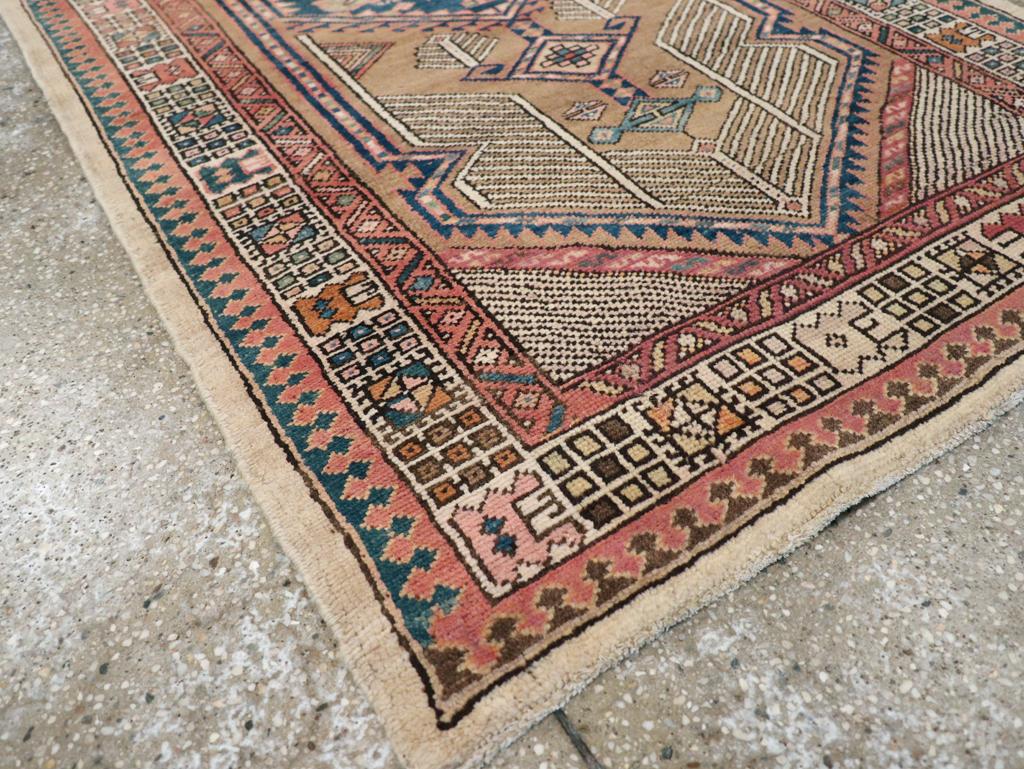 Wool Galerie Shabab Collection Early 20th Century Persian Serab Rug For Sale