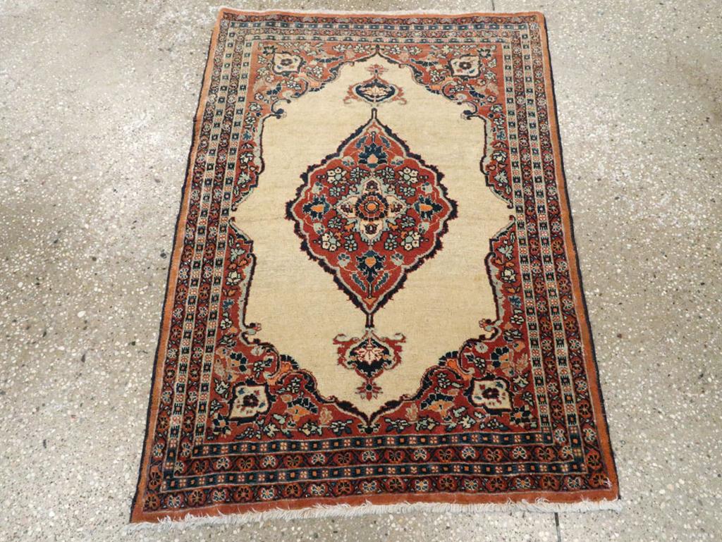 This early 20th-century Persian Tabriz Haji Jalili rug, measuring 2'2