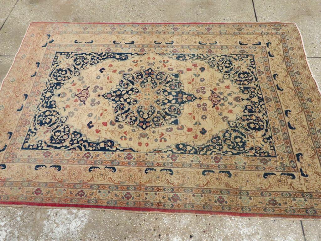Galerie Shabab Collection Early 20th Century Persian Tabriz Hagi Jalili Rug In Excellent Condition For Sale In New York, NY