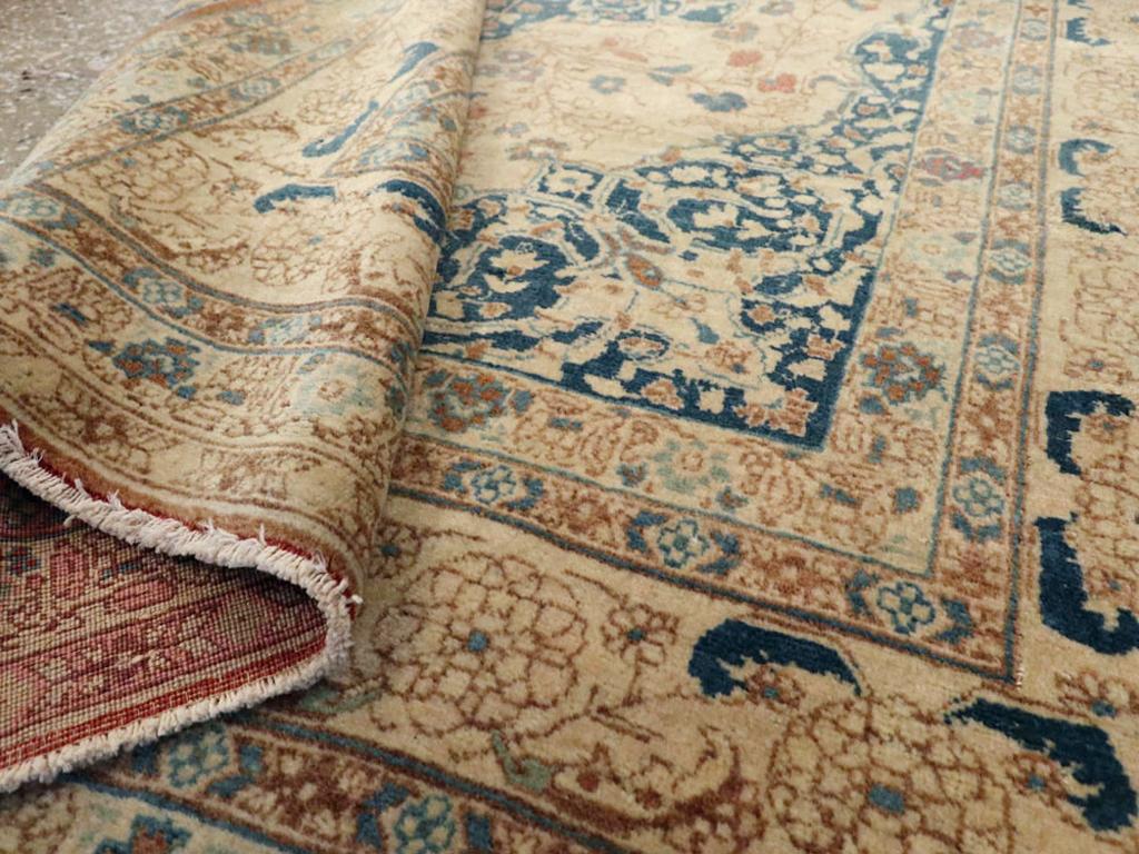 Wool Galerie Shabab Collection Early 20th Century Persian Tabriz Hagi Jalili Rug For Sale