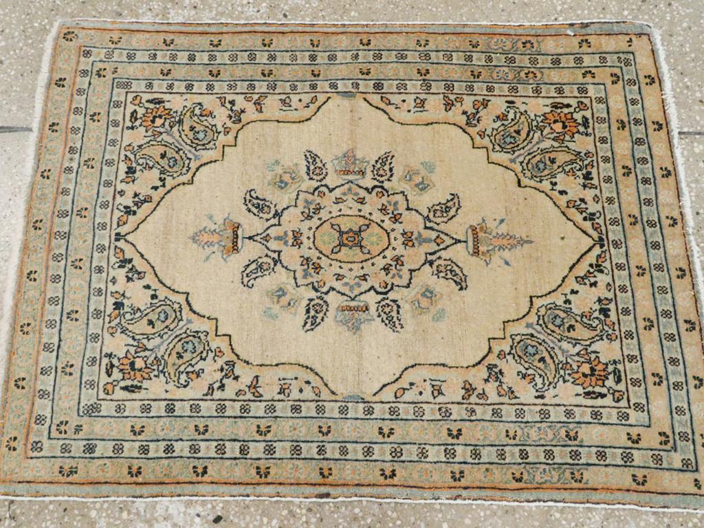 Wool Galerie Shabab Collection Early 20th Century Persian Tabriz Hagi Jalili Rug For Sale