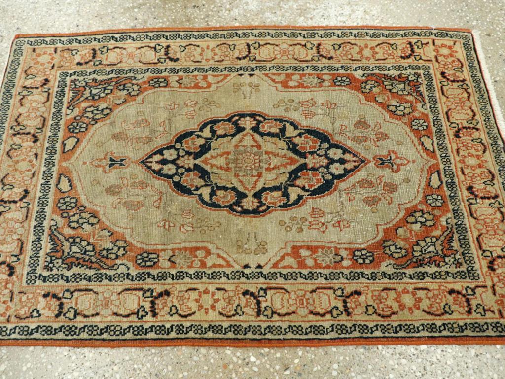 XX secolo Galerie Shabab Collection Early 20th Century Persian Tabriz Hagi Jalili Rug in vendita