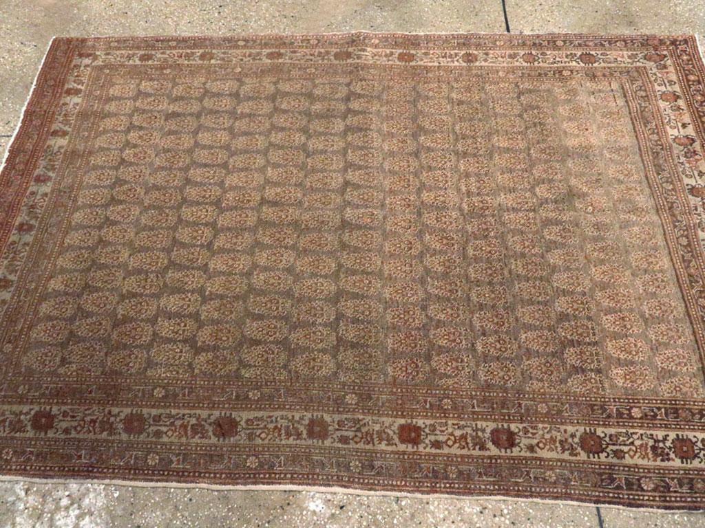 Annodato a mano Galerie Shabab Collection Tappeto persiano Tabriz Hagi Jalili dell'inizio del XX secolo in vendita