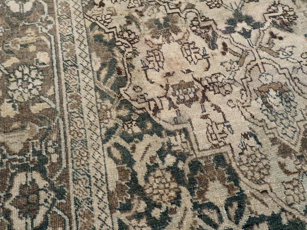 Hand-Knotted Galerie Shabab Collection Early 20th Century Persian Tabriz Rug For Sale