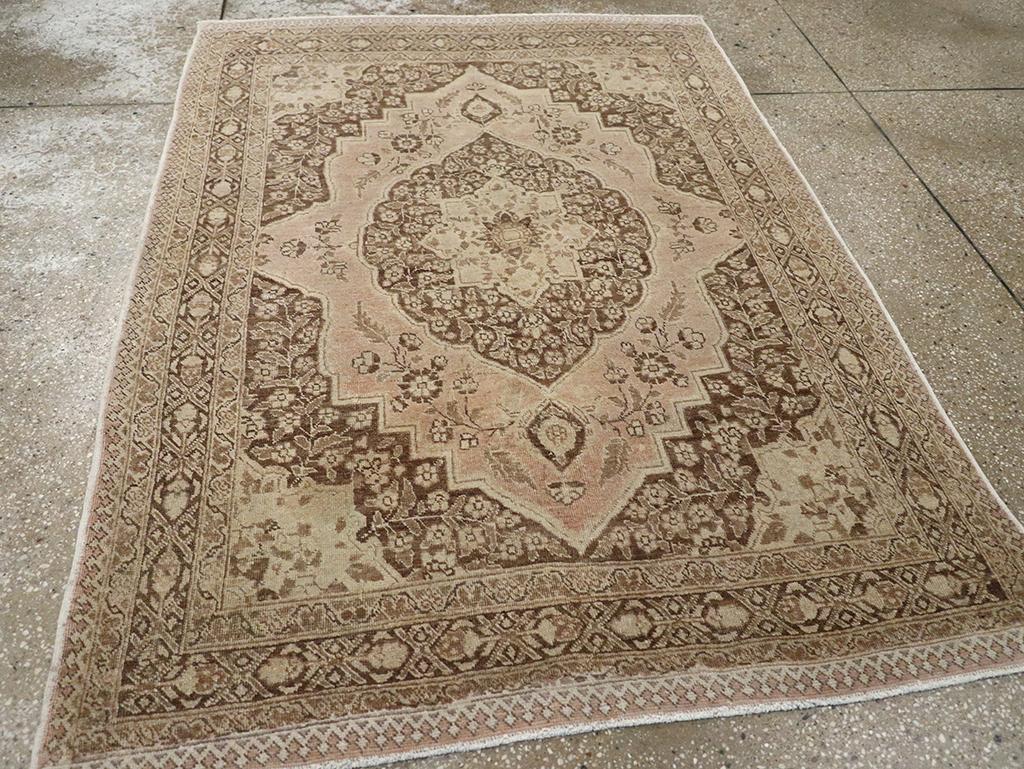Galerie Shabab Collection Early 20th Century Persian Tabriz Rug For Sale 1
