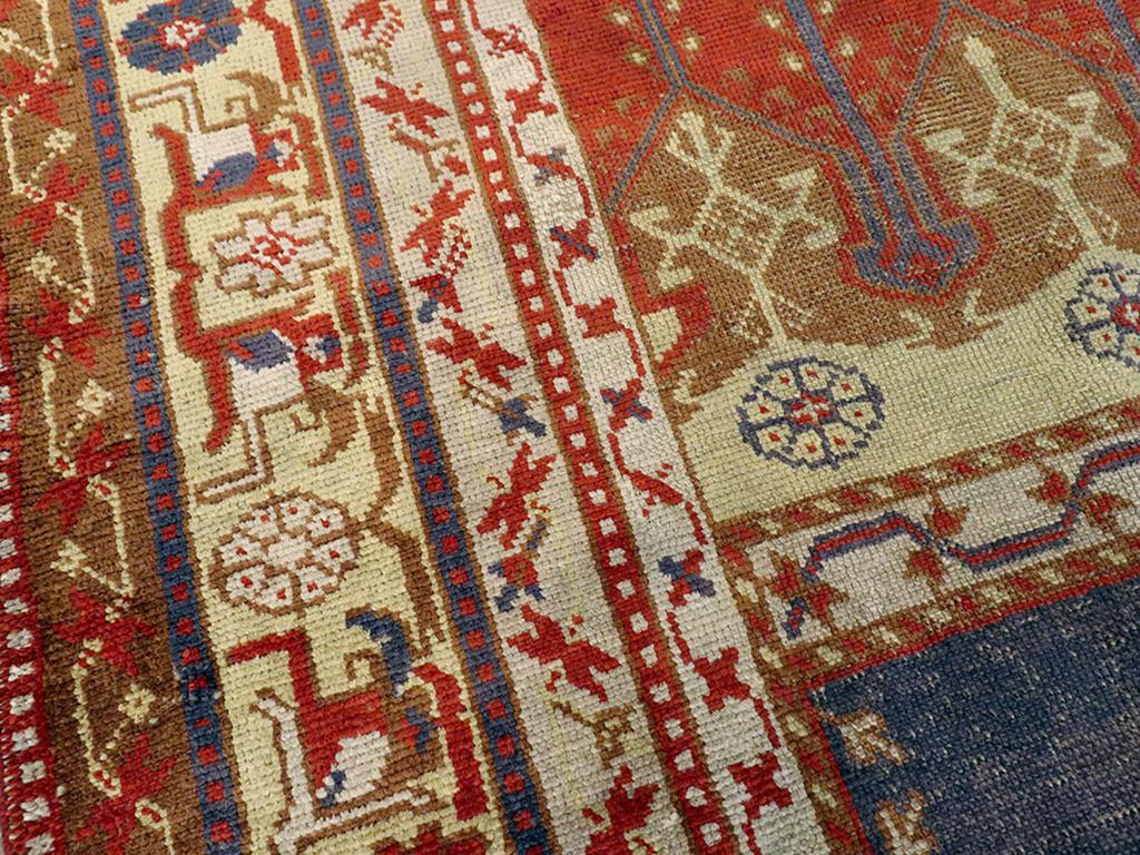 Annodato a mano Galerie Shabab Collection Tappeto turco Kayseri raro dell'inizio del XX secolo in vendita