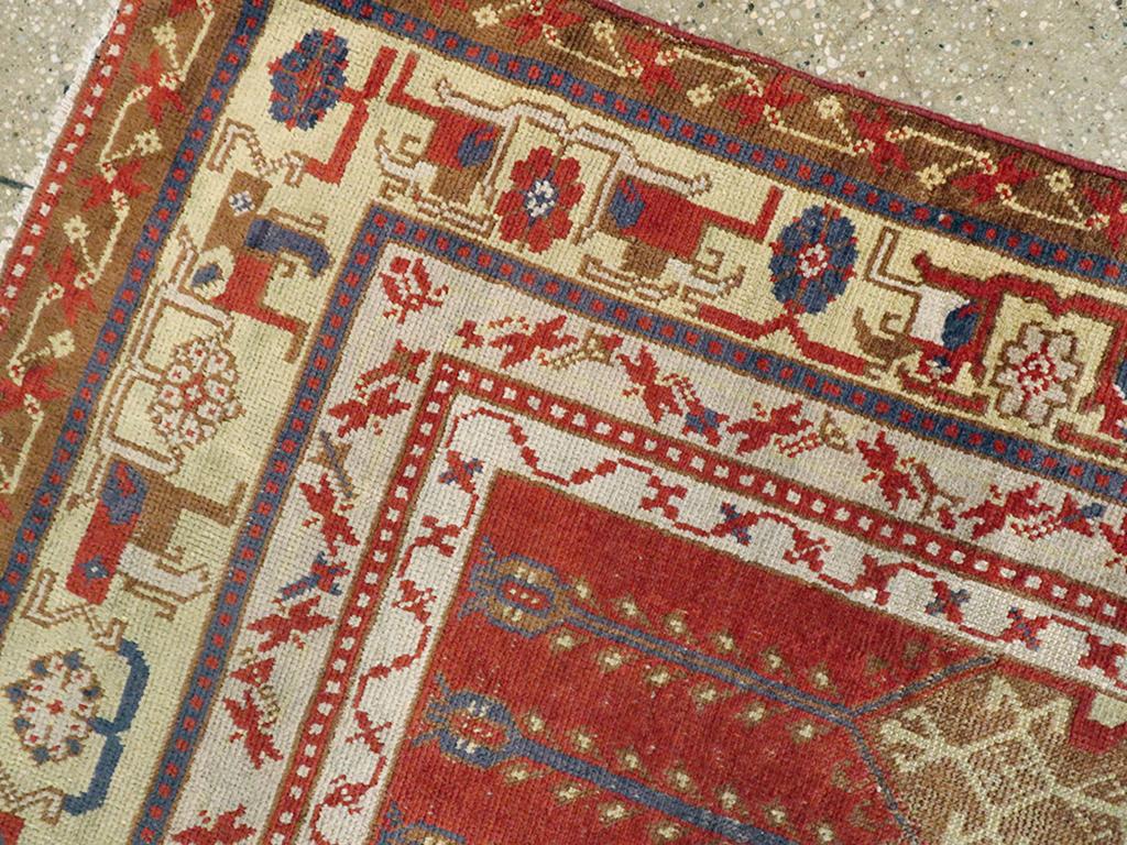 Seta Galerie Shabab Collection Tappeto turco Kayseri raro dell'inizio del XX secolo in vendita