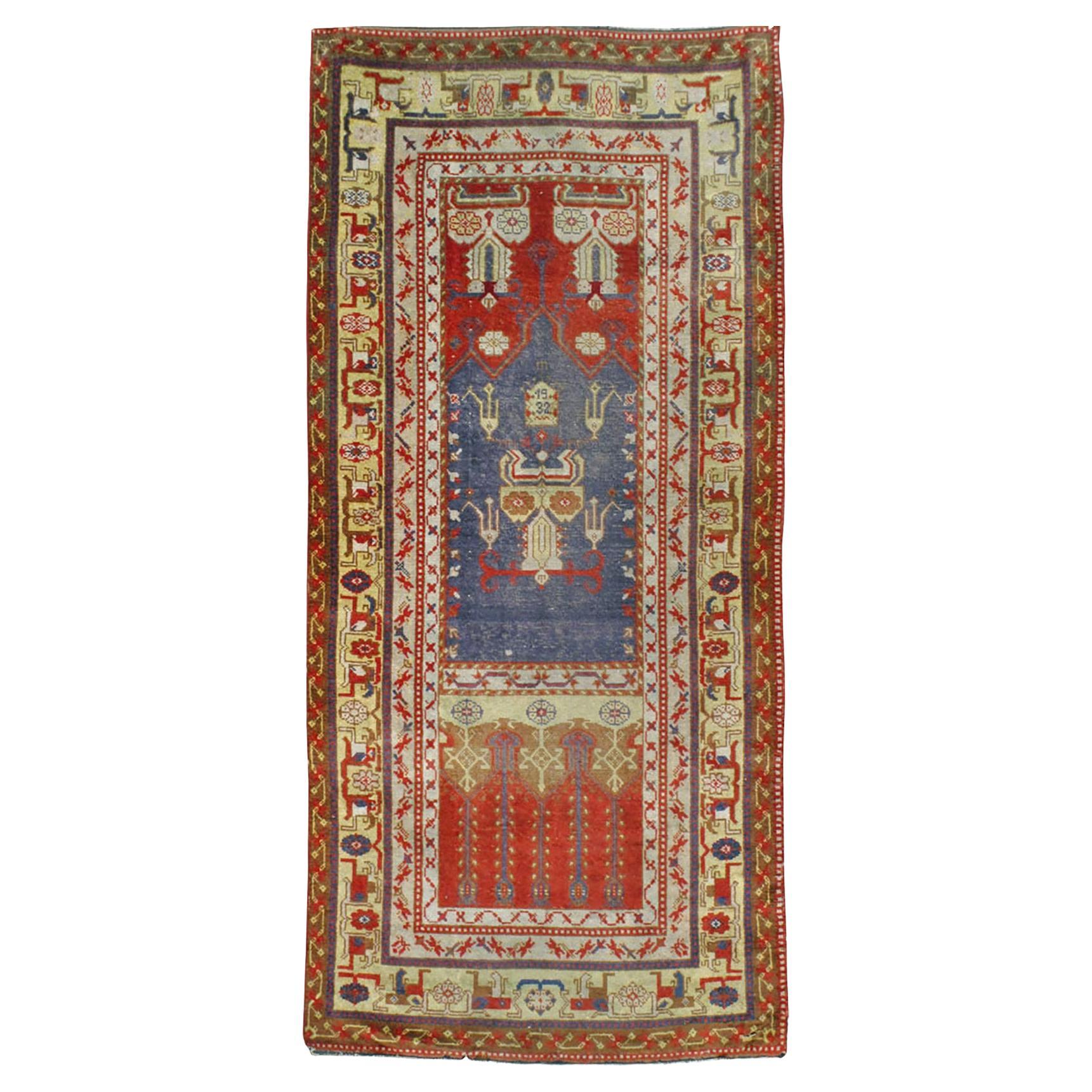 Galerie Shabab Collection Tappeto turco Kayseri raro dell'inizio del XX secolo in vendita