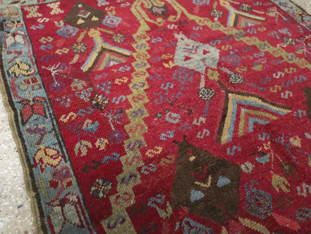 Colección Galerie Shabab Alfombra turca Ghourdes de principios del siglo XX Rústico en venta