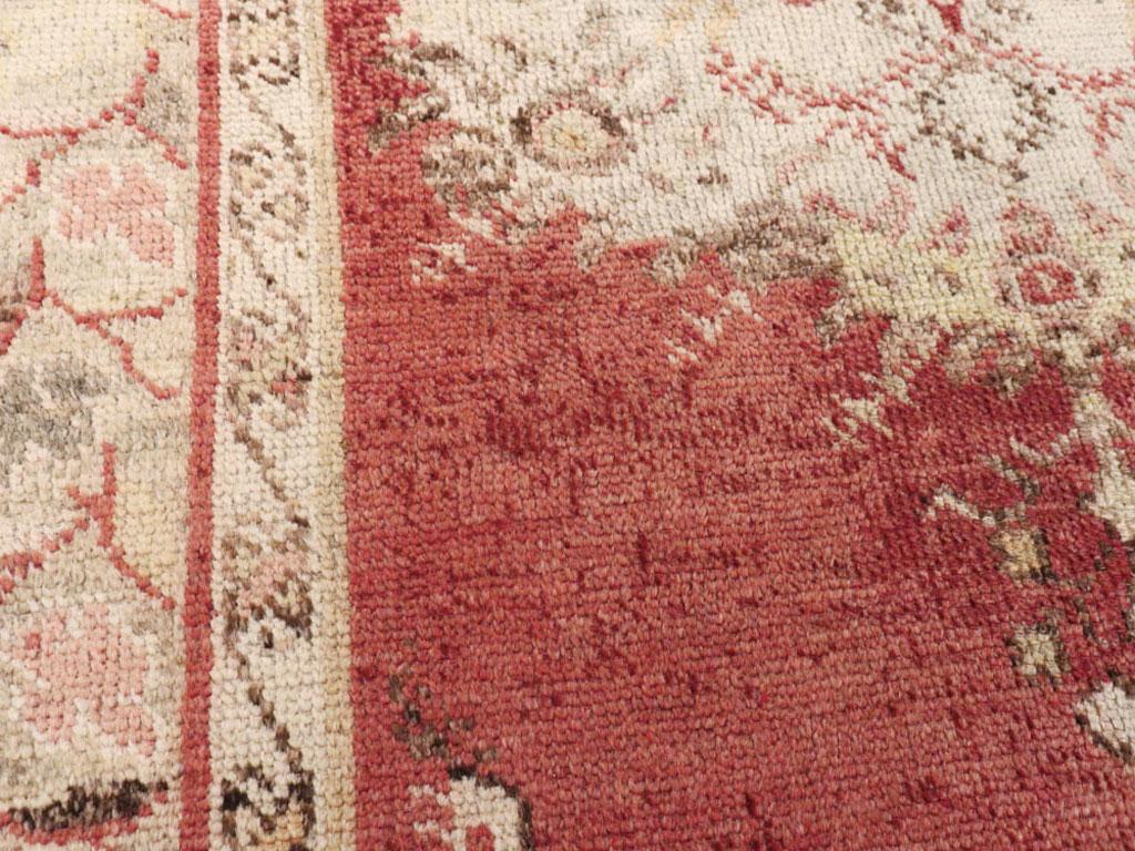 Persian Galerie Shabab Collection Early 20th Century Turkish Oushak Rug For Sale