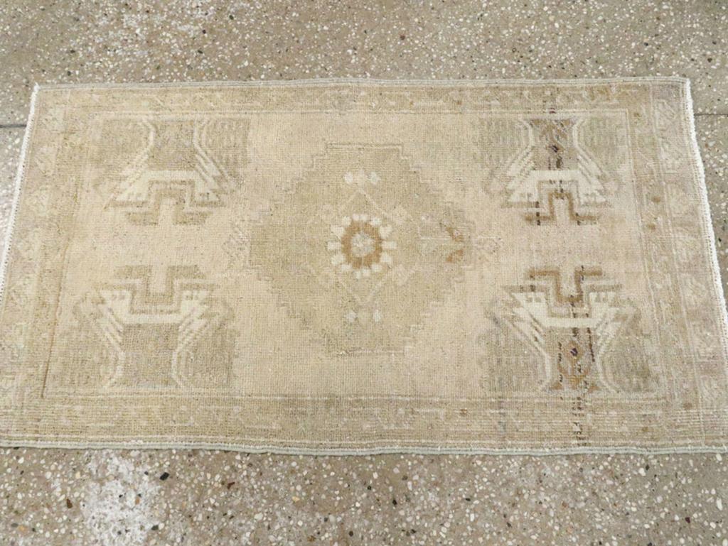 Wool Galerie Shabab Collection Early 20th Century Turkish Oushak Rug For Sale