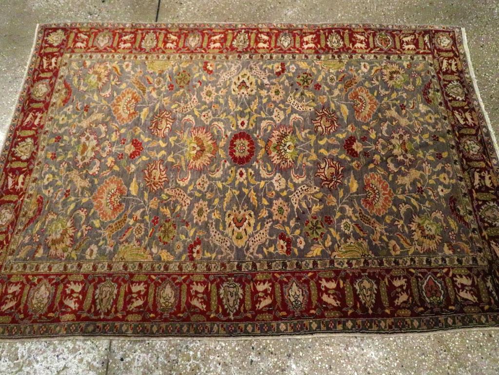 Galerie Shabab Collection Türkischer Sivas-Würfelteppich aus dem frühen 20. (Handgeknüpft) im Angebot