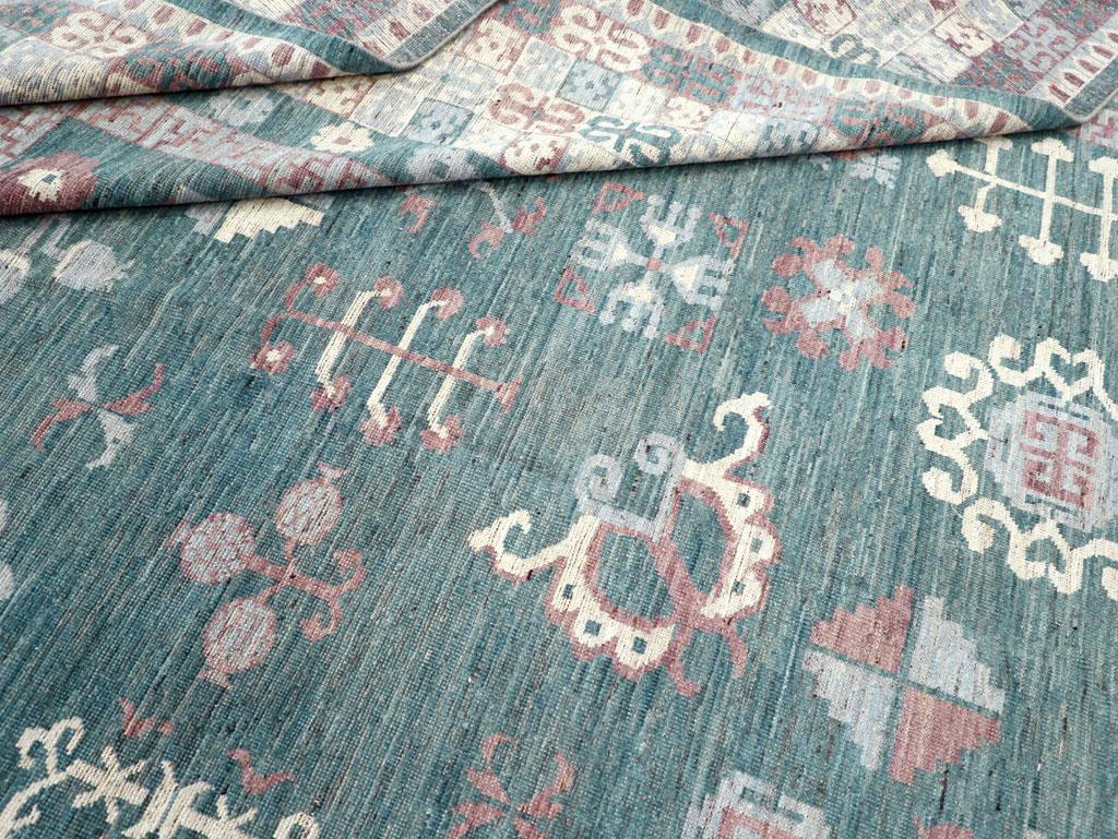 Galerie Shabab Collection Handmade Modern East Turkestan Khotan Room Size Carpet For Sale 1