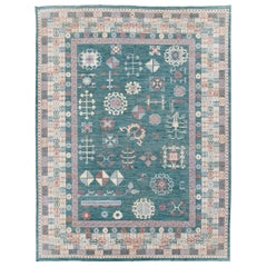 Galerie Shabab Collection Tappeto fatto a mano moderno del Turkestan Orientale Khotan