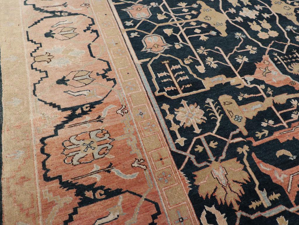 Galerie Shabab Collection Handmade Persian Bidjar Small Room Size Carpet In Excellent Condition For Sale In New York, NY