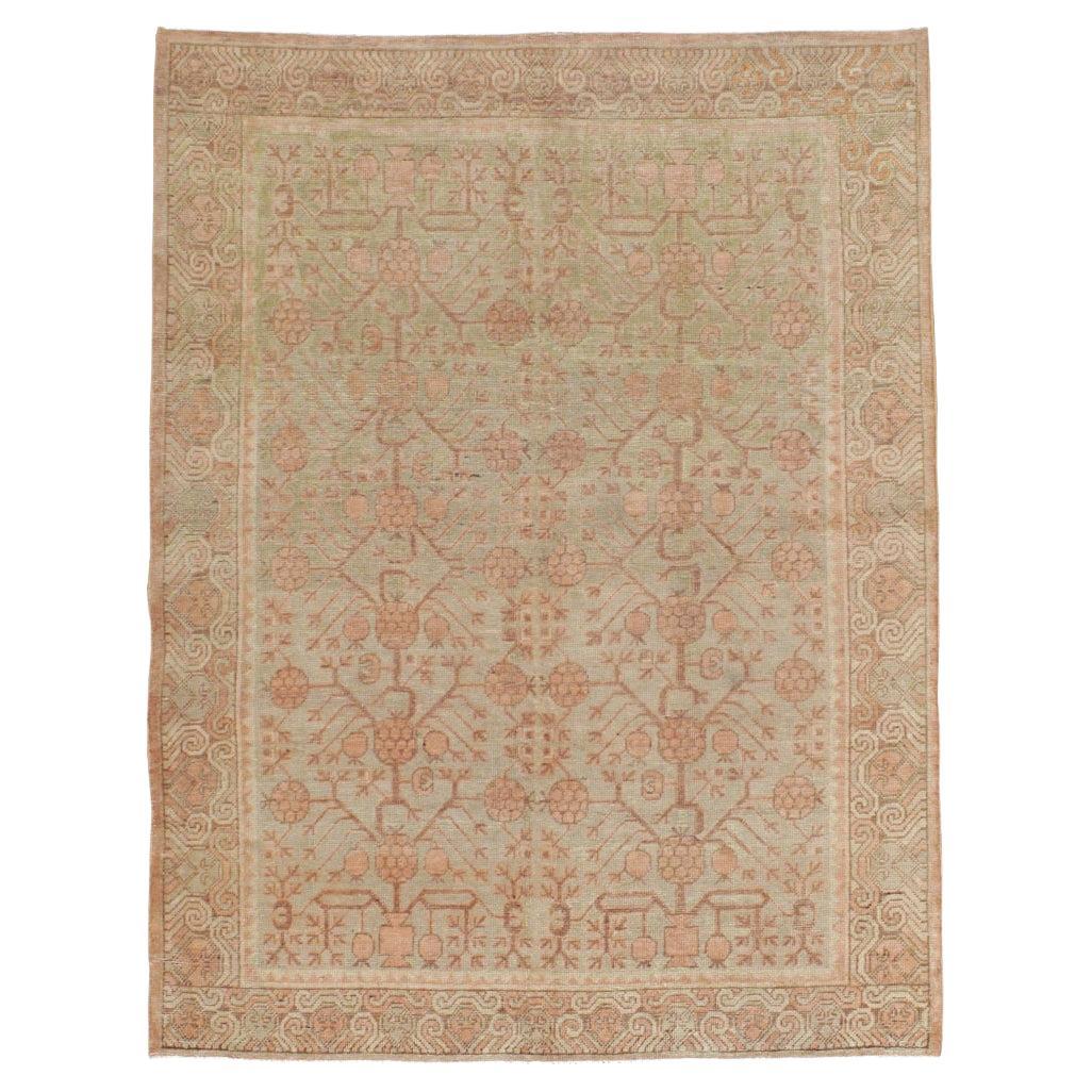 Galerie Shabab Collection Mid-20th Century East Turkestan Khotan Accent Rug