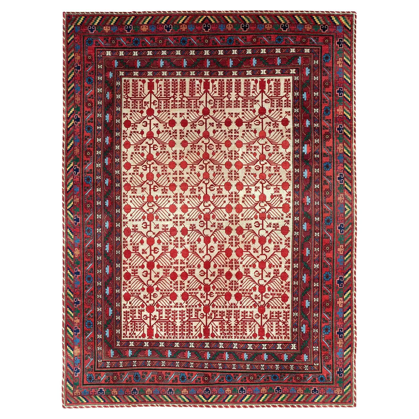 Galerie Shabab Collection Mid-20th Century East Turkestan Khotan Carpet