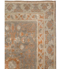 Colección Galerie Shabab Alfombra Khotan del Turquestán Oriental de mediados del siglo XX