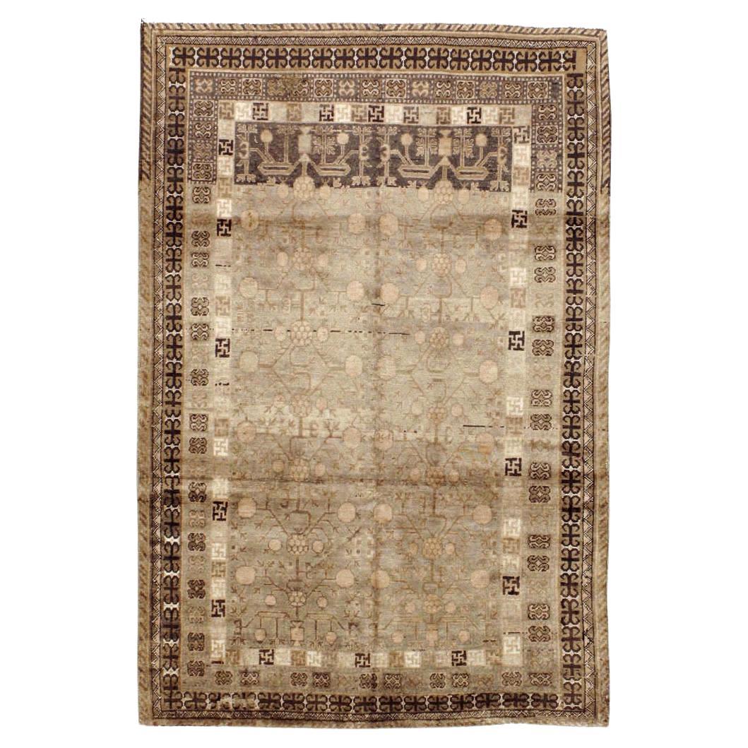Galerie Shabab Collection Mid-20th Century East Turkestan Khotan Rug