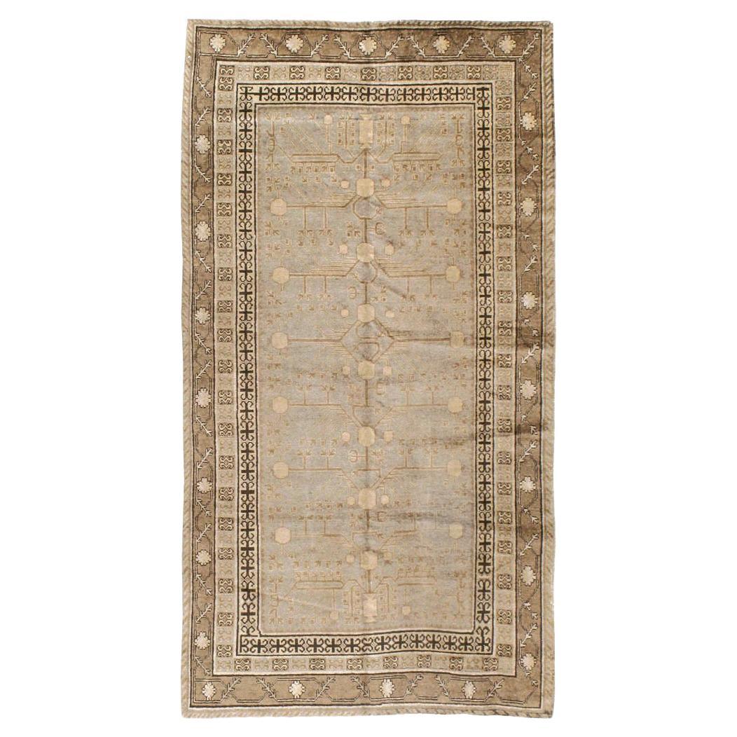 Galerie Shabab Collection Mid-20th Century East Turkestan Khotan Rug