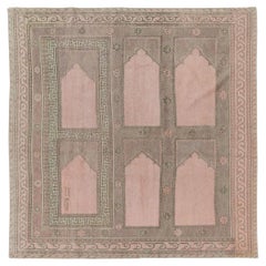 Galerie Shabab Collection Mid-20th Century East Turkestan Khotan Square Carpet