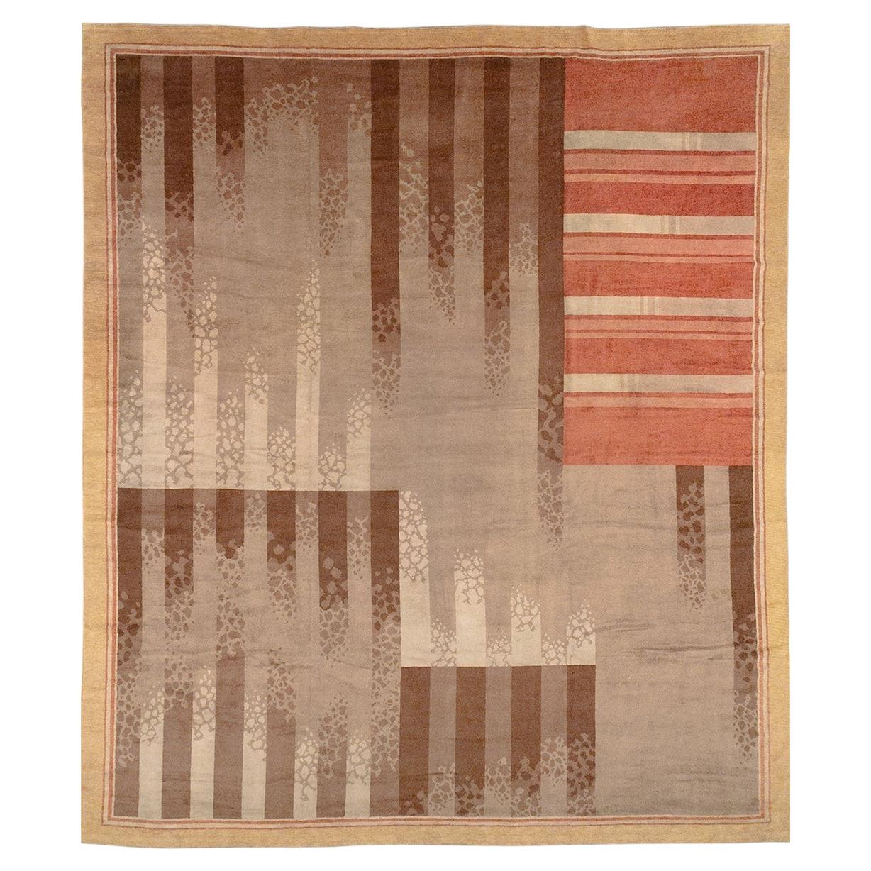 Galerie Shabab Collection Mitte des 20. Jahrhunderts French Art Deco Large Carpet