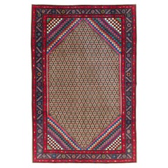 Galerie Shabab Kollektion Handgefertigter persischer Hamadan-Akzent-Teppich aus der Mitte des 20. Jahrhunderts