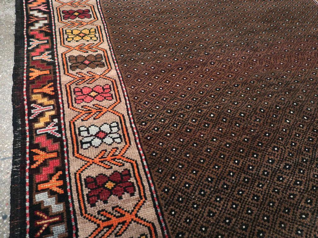 Hand-Knotted Galerie Shabab Collection Mid-20th Century Handmade Turkish Tribal Gallery Rug For Sale